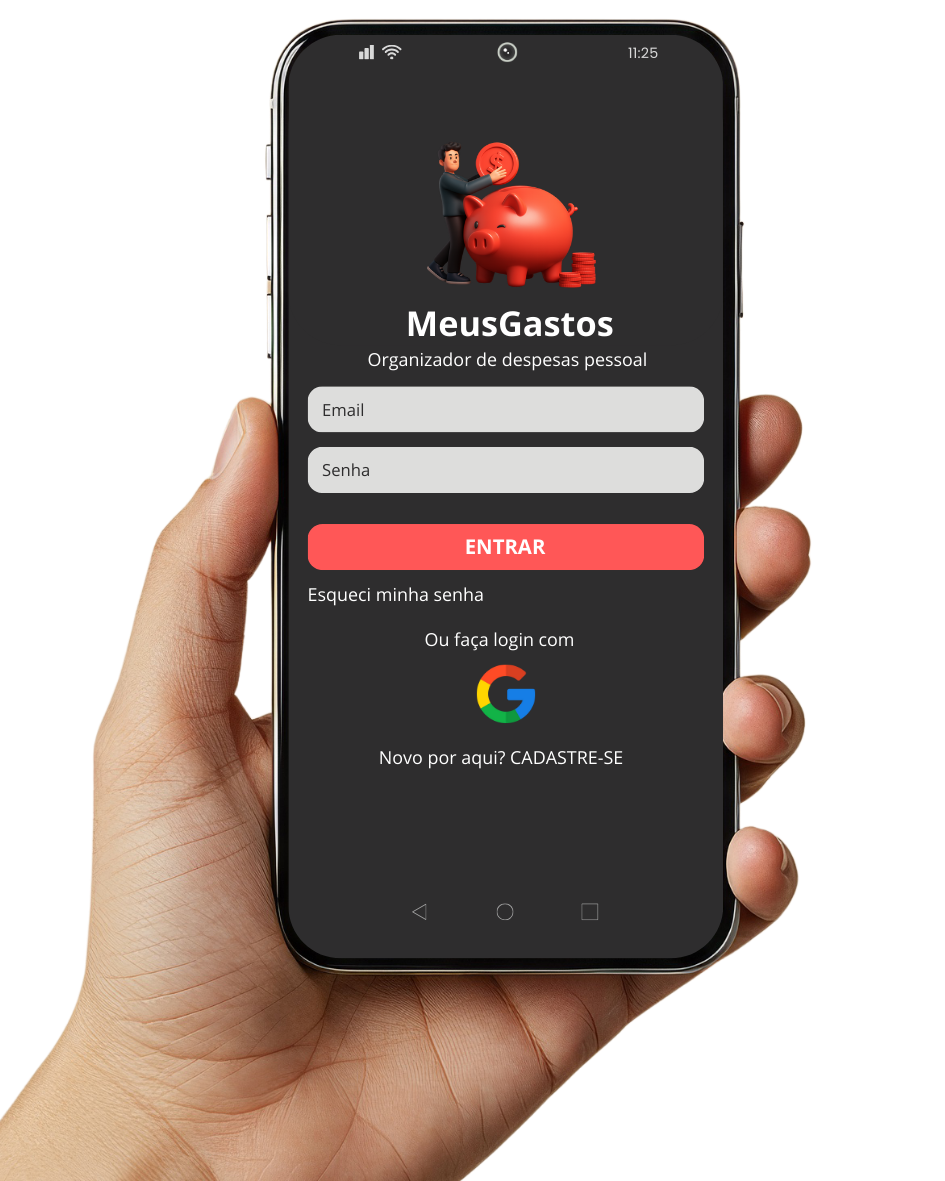 Tela Home do app